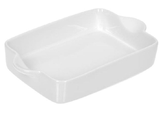 Форма керамическая для запекания, прямоугольная, с ручками, 29*18*5 см, 1,7 л, белая MARMITON /6